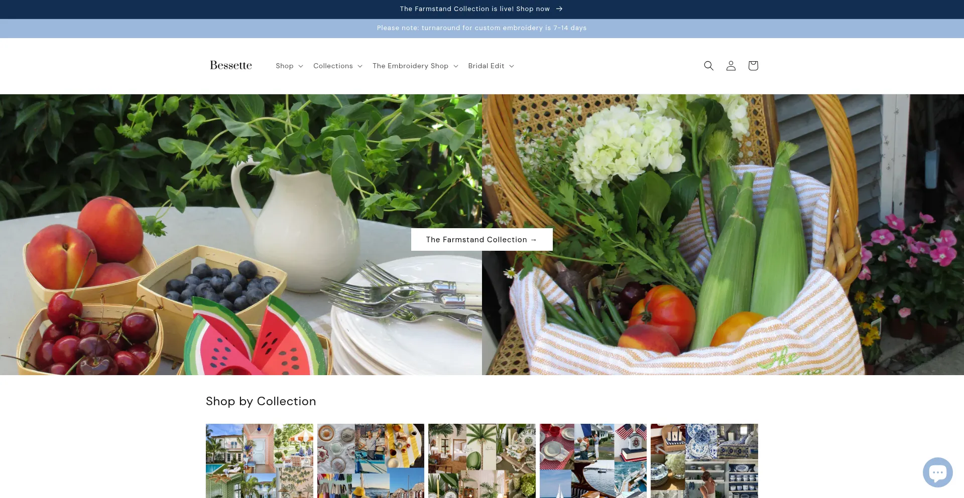 Website screenshot of Bybessette.com