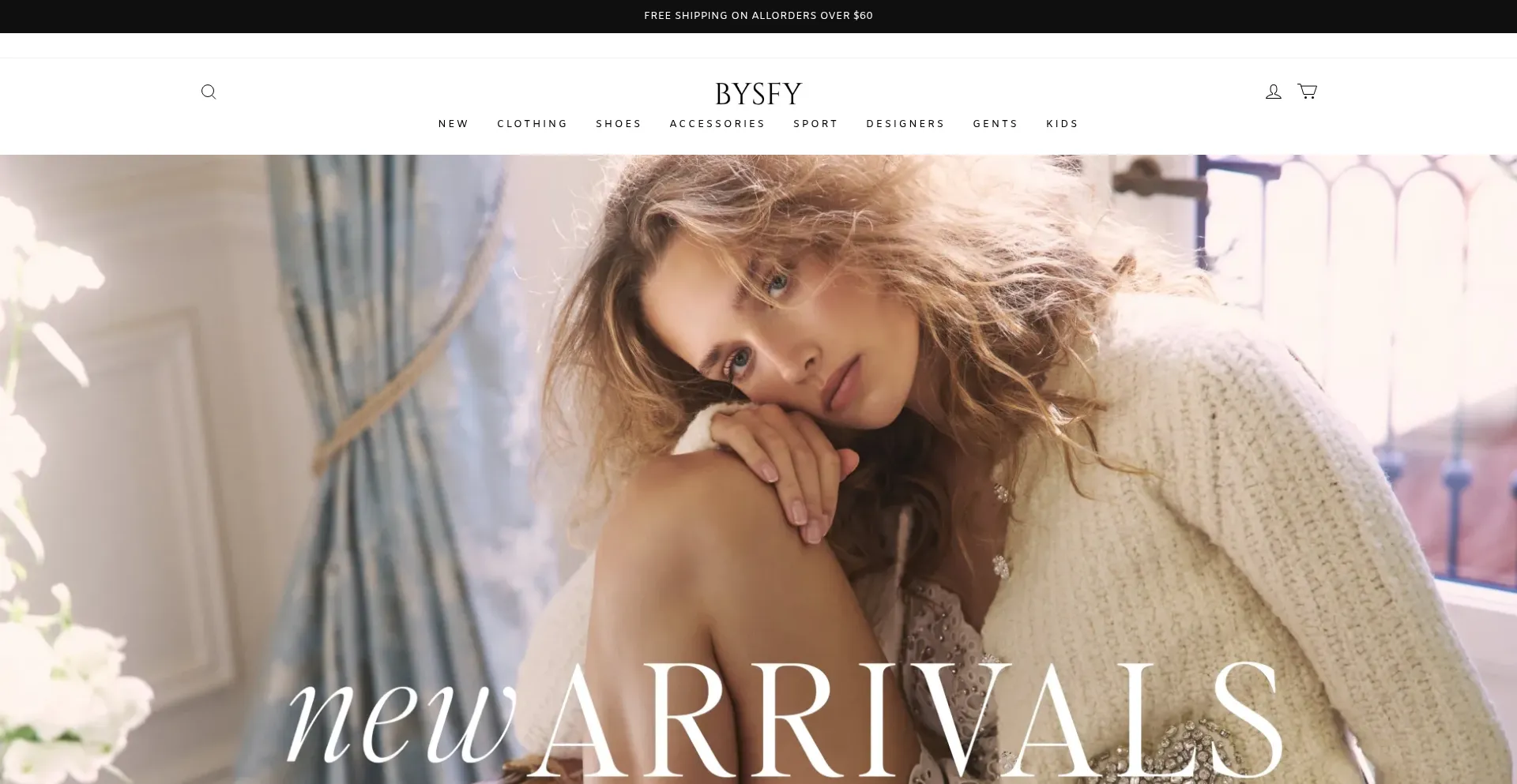 Website screenshot of Bysfy.com