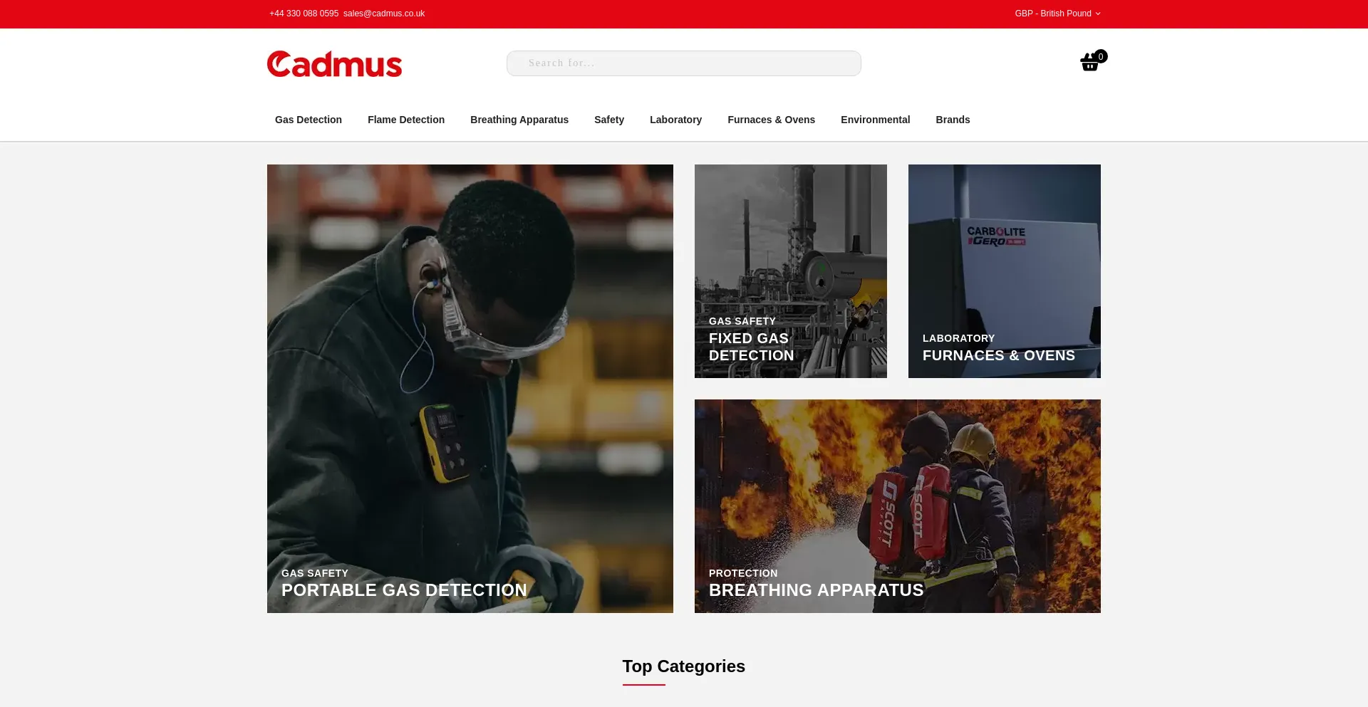 Website screenshot of Cadmus.co.uk