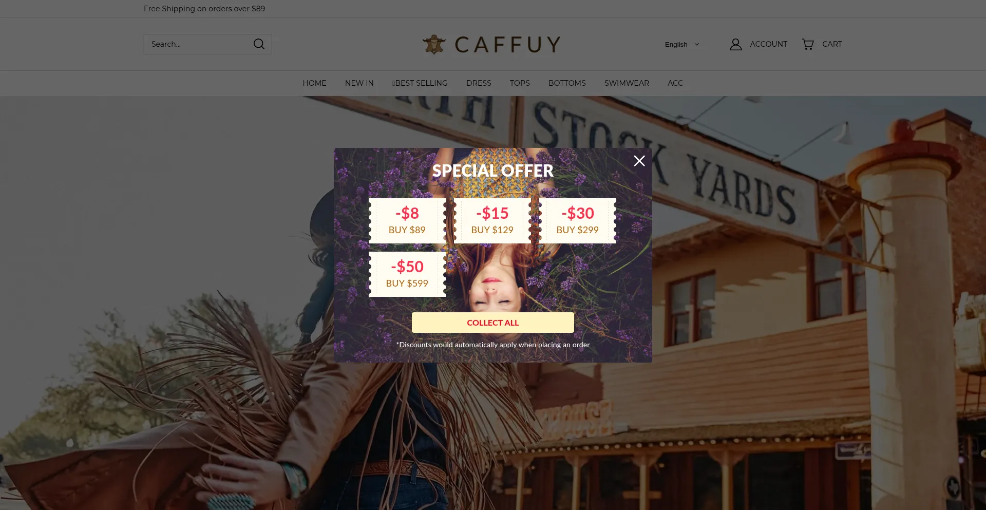 Caffuy.com Screenshot