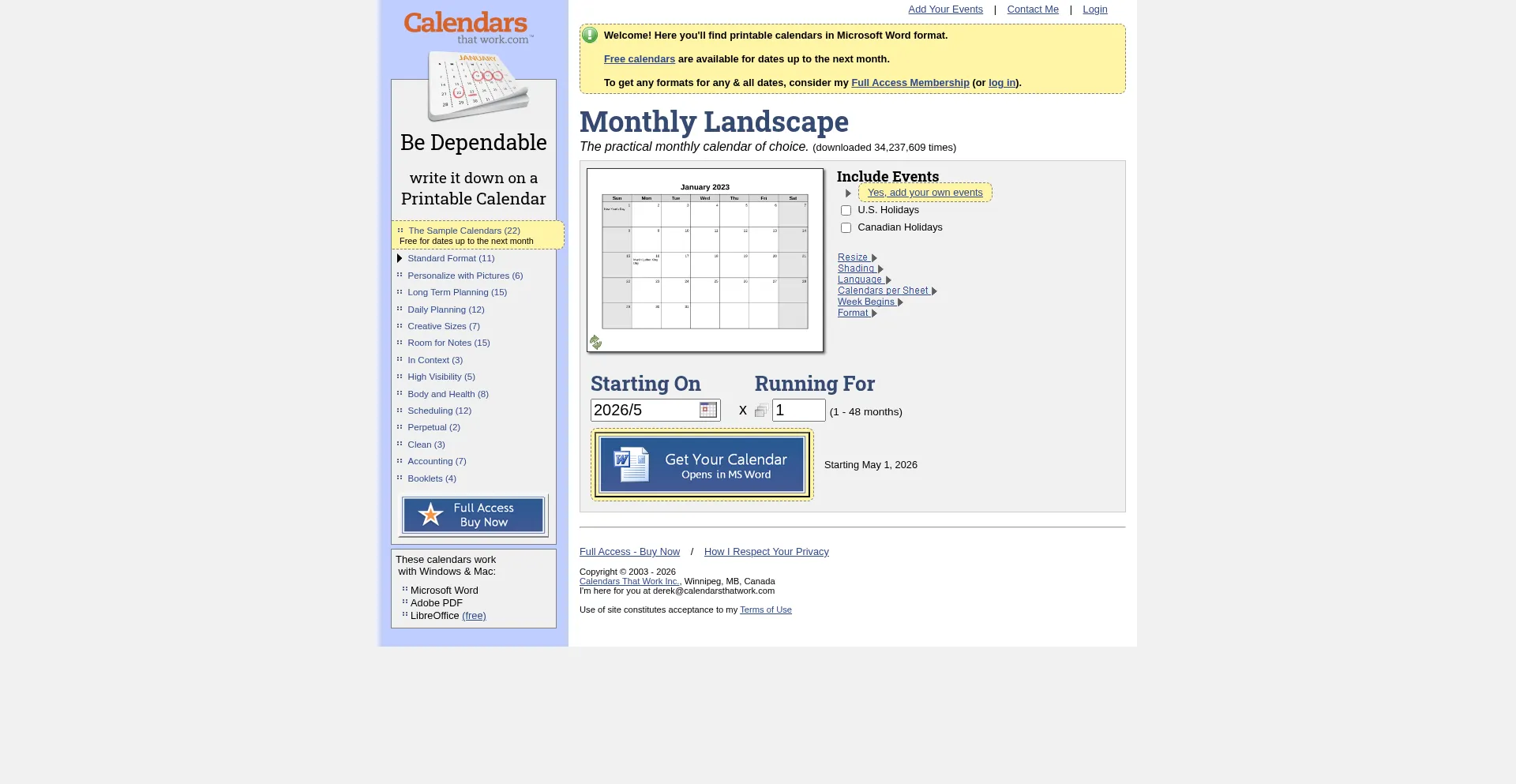 Calendarsthatwork.com