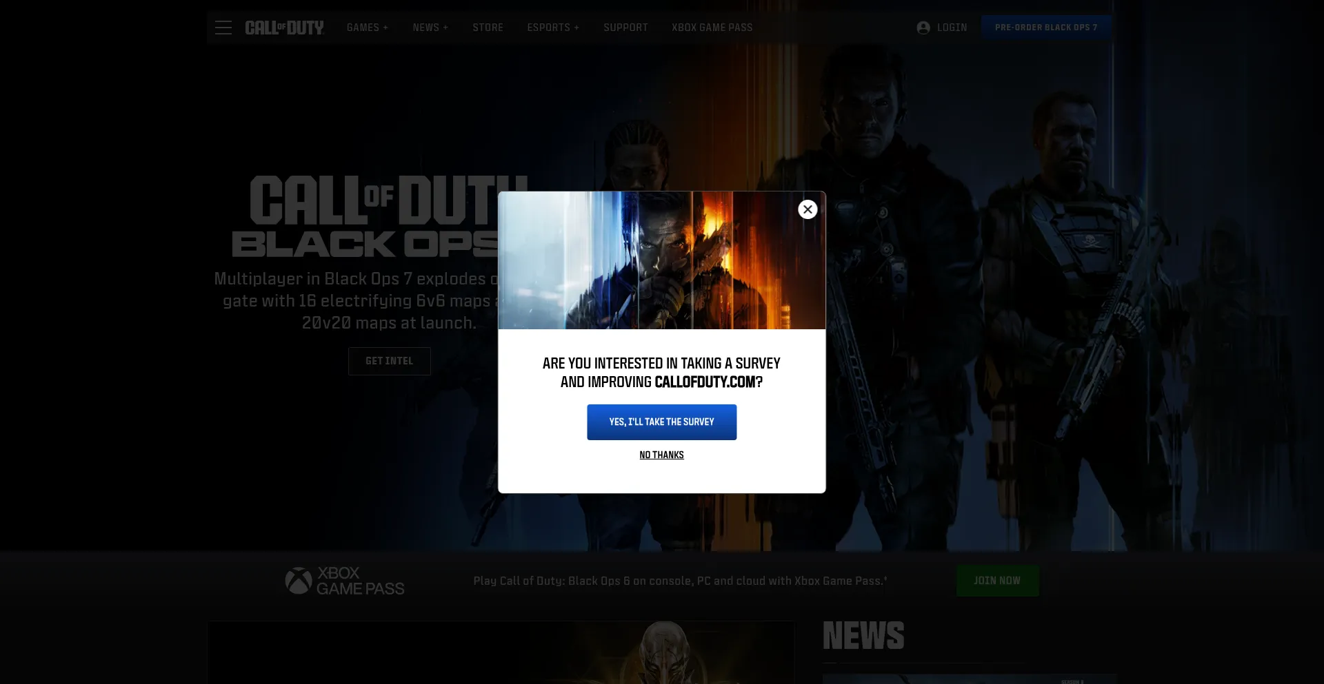 Callofduty.com Screenshot
