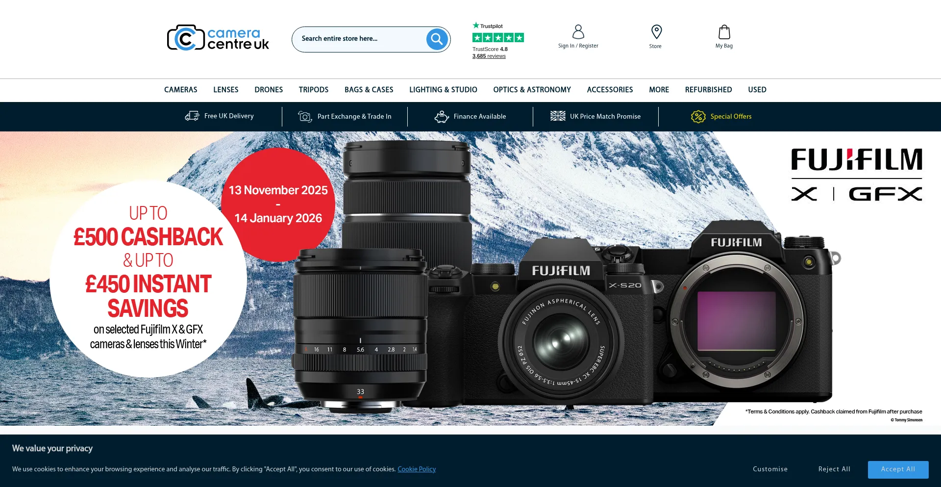 Cameracentreuk.com : avis et réputation (Confiance excellente)
