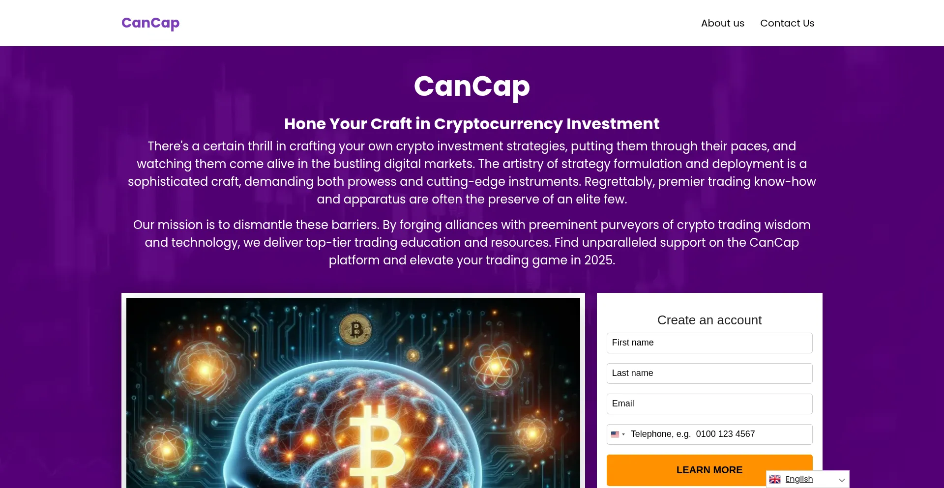Website screenshot of Cancap-app.com