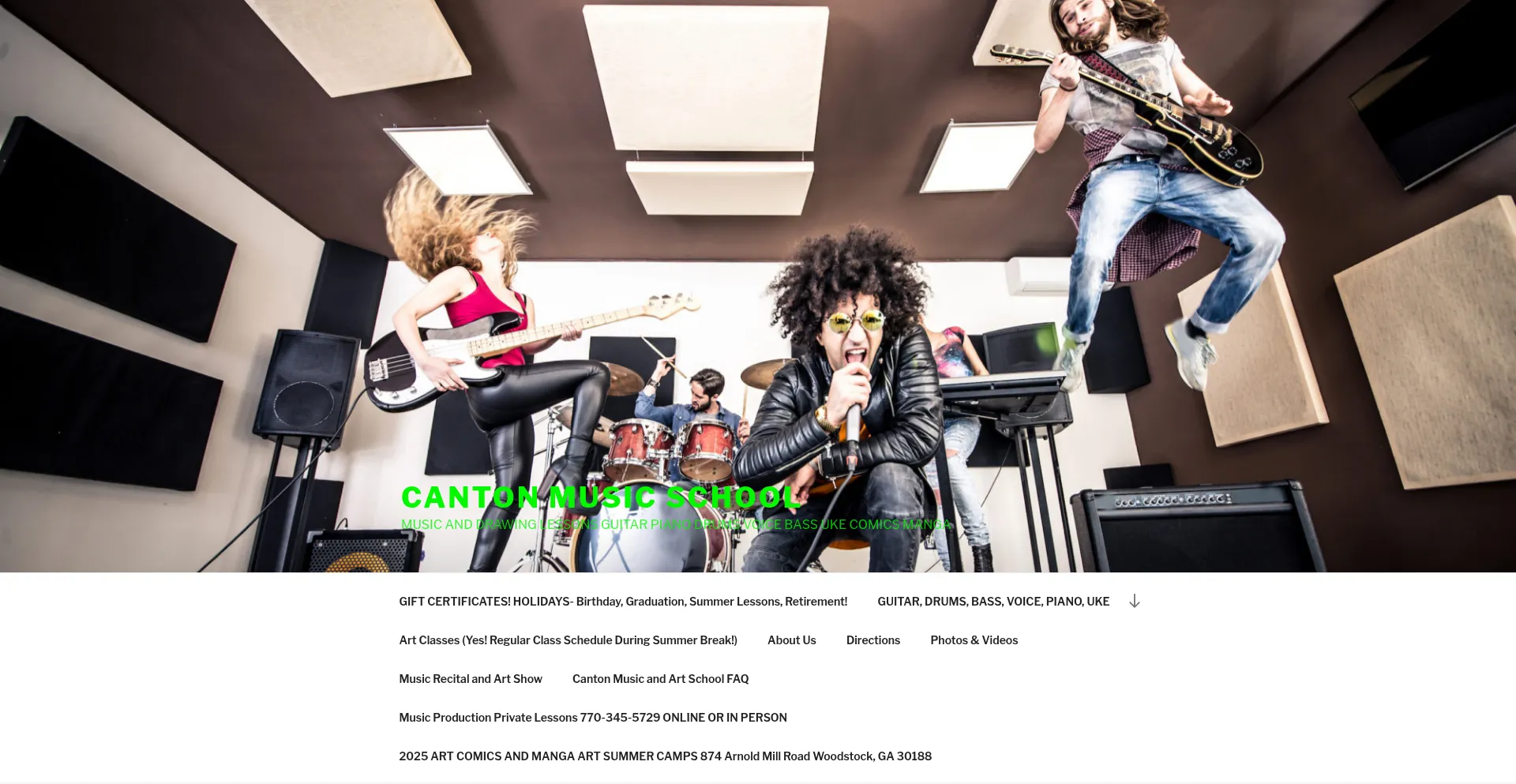 Website screenshot of Cantonartsacademy.com