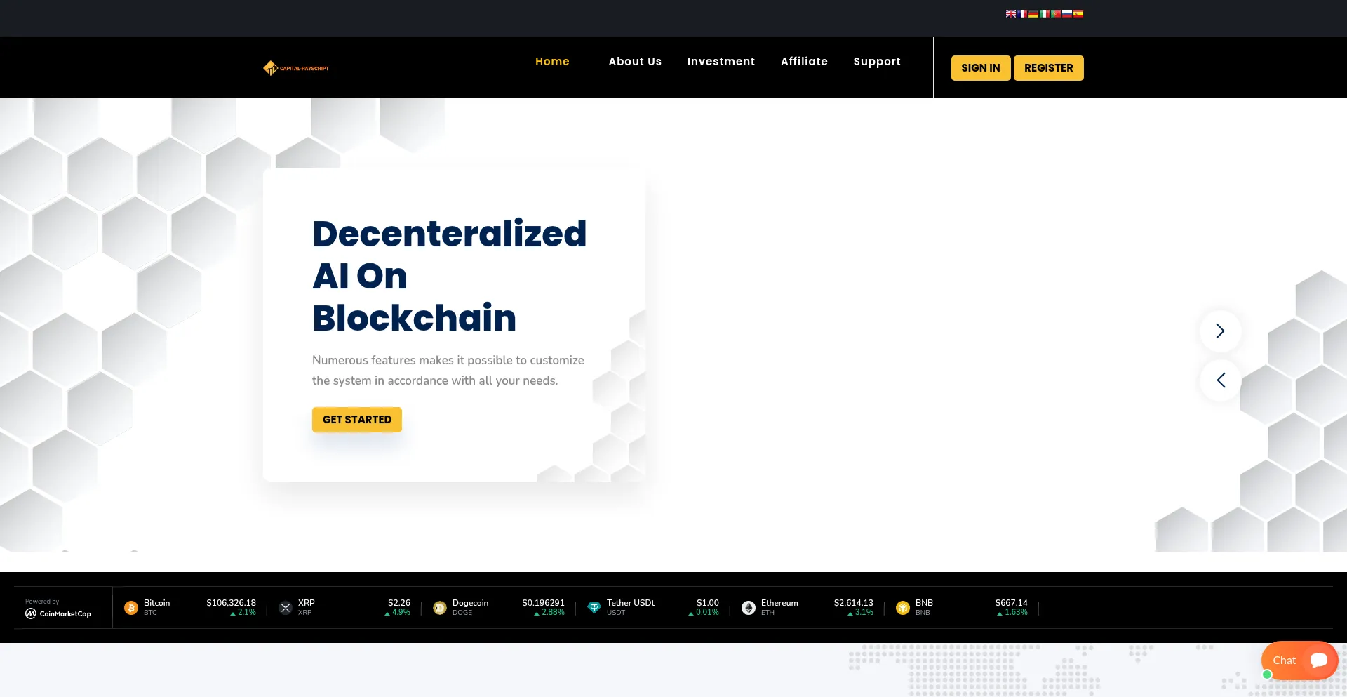 Website screenshot of Capital-payscript.com