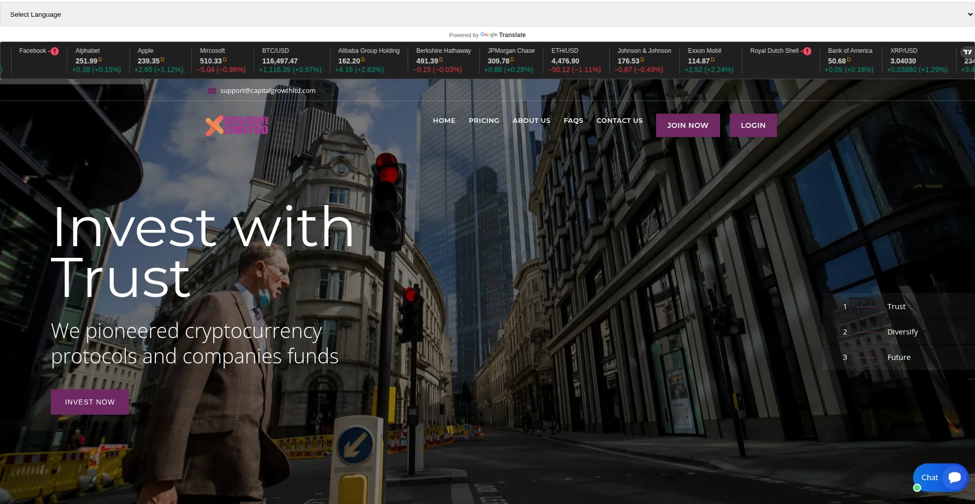 Capitalgrowthltd.com est-il Sûr et Fiable ?