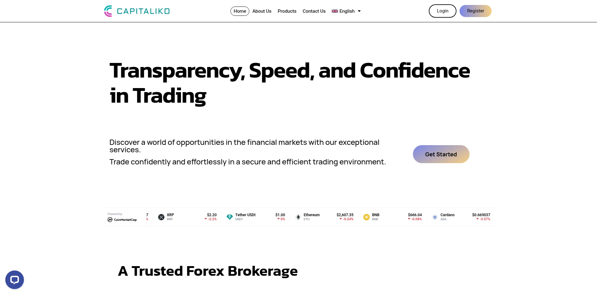 Website screenshot of Capitaliko.com