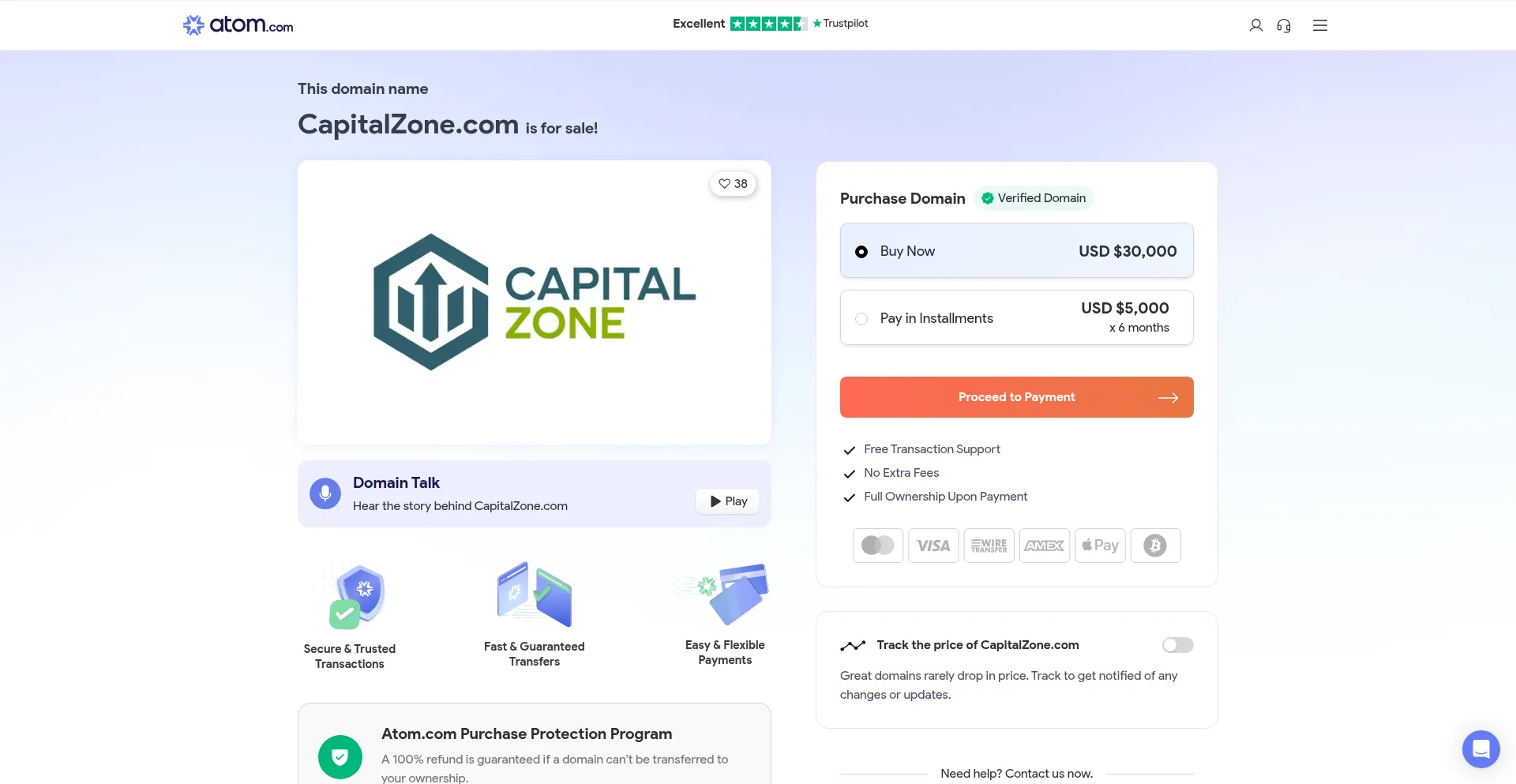 Website screenshot of Capitalzone.com