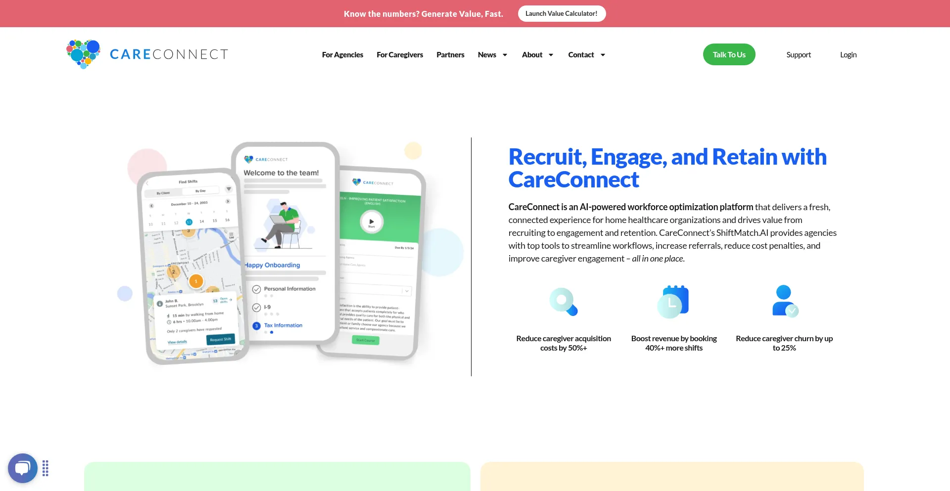 Website screenshot of Careconnectmobile.com