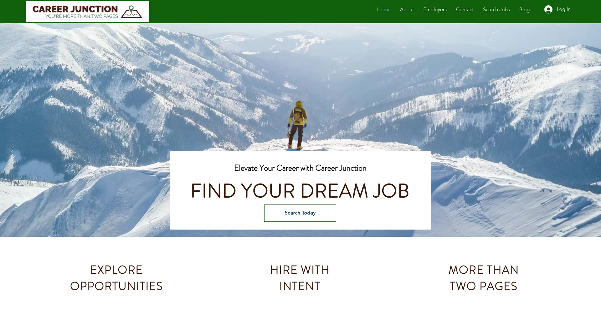 Website screenshot of Careerjunction.ca
