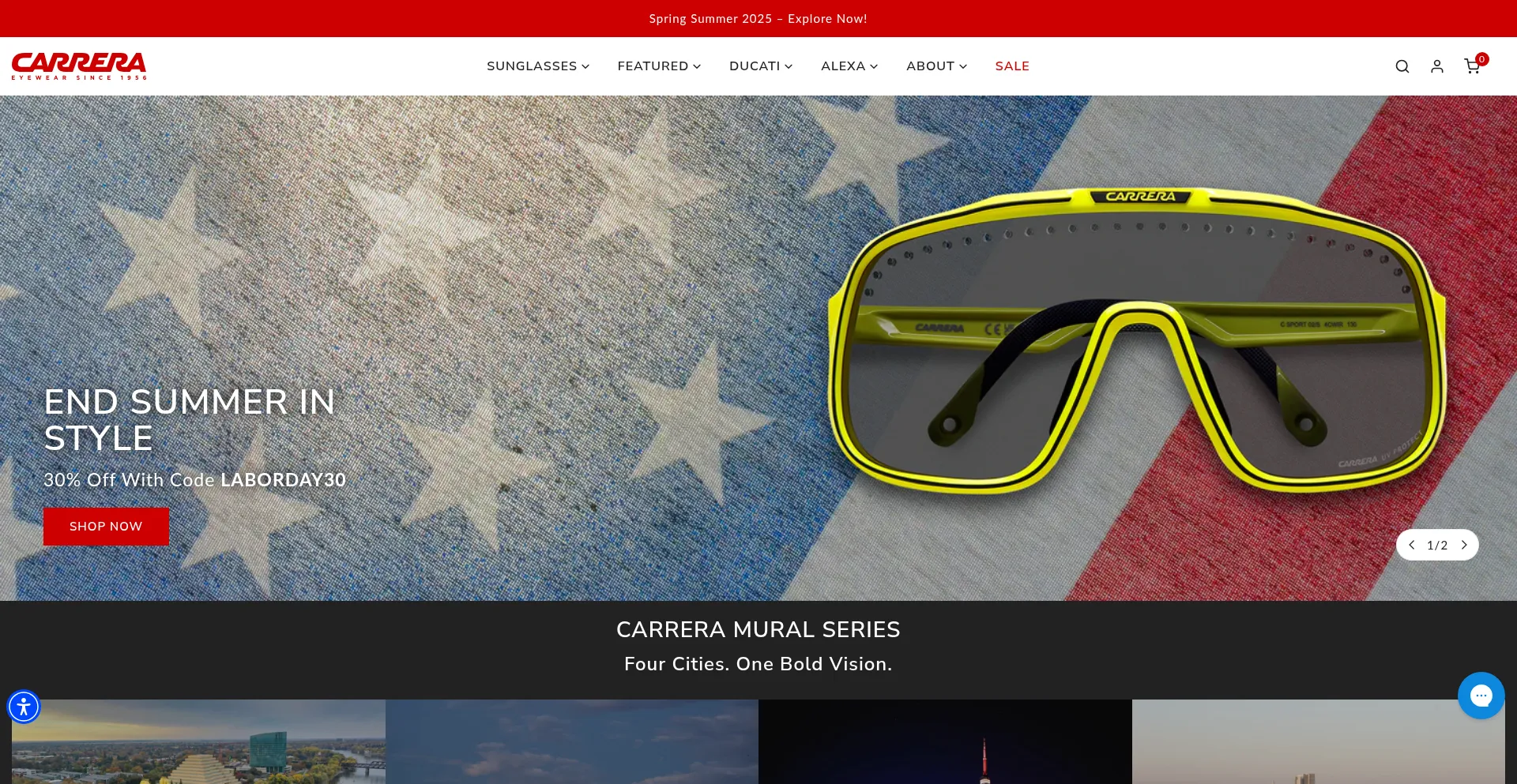 Website screenshot of Carreraworld.com