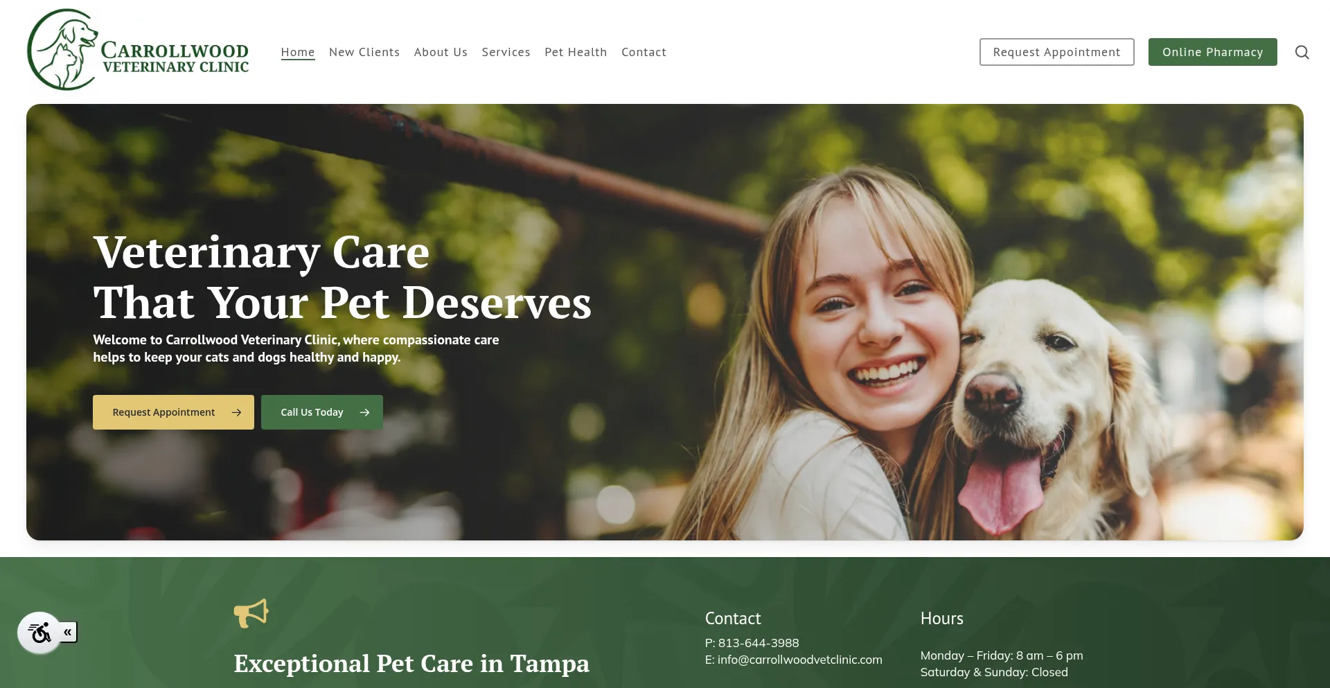 Carrollwoodvetclinic.com