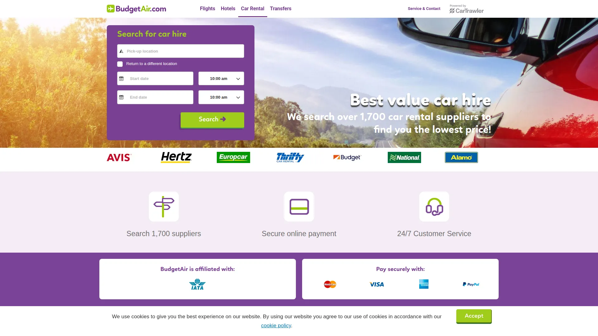 Cars.budgetair.com