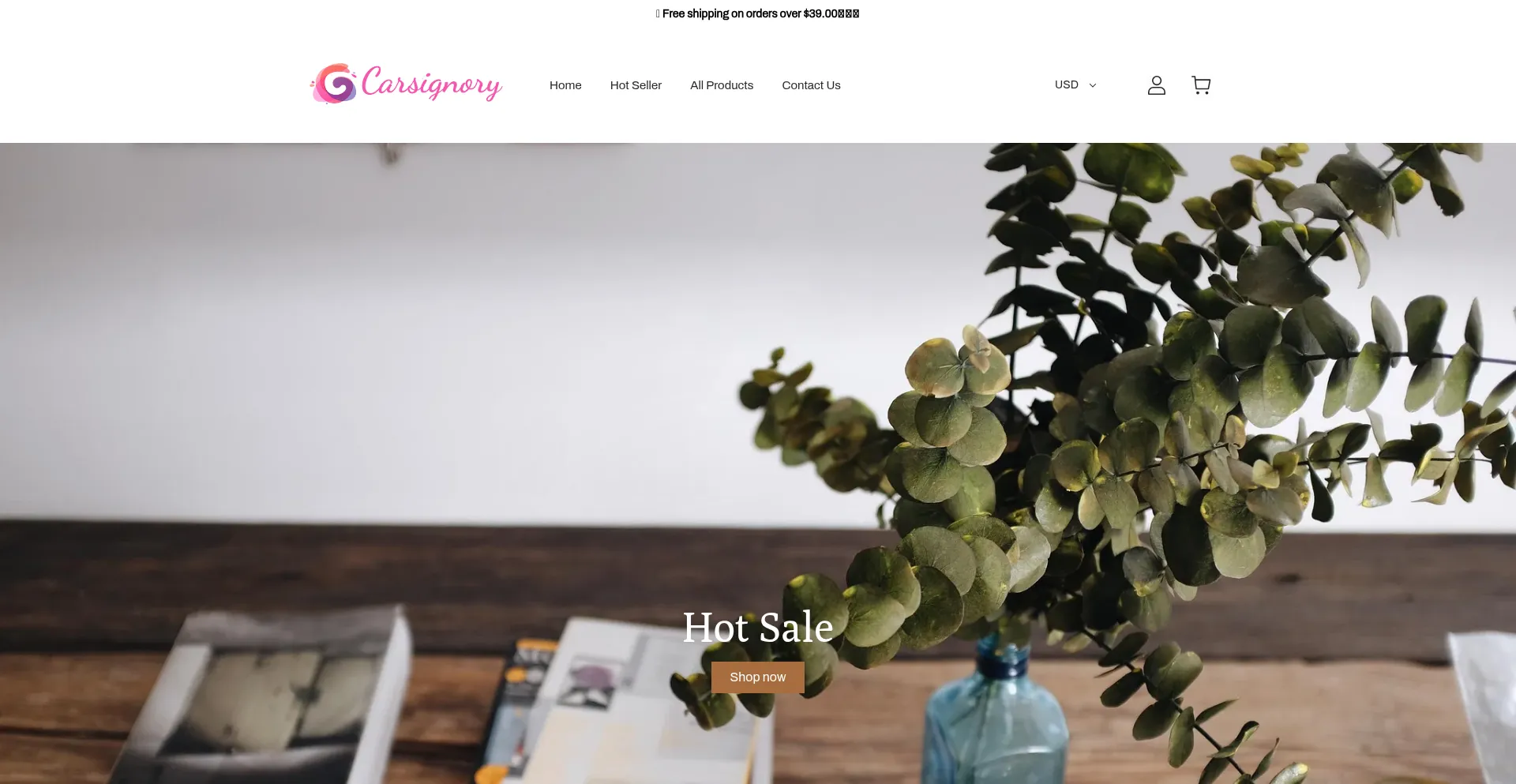 Website screenshot of Carsignory.com