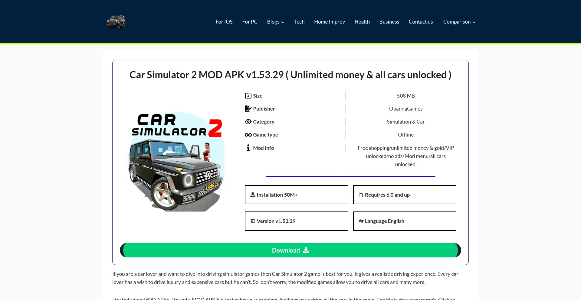 Carsimult.com Screenshot