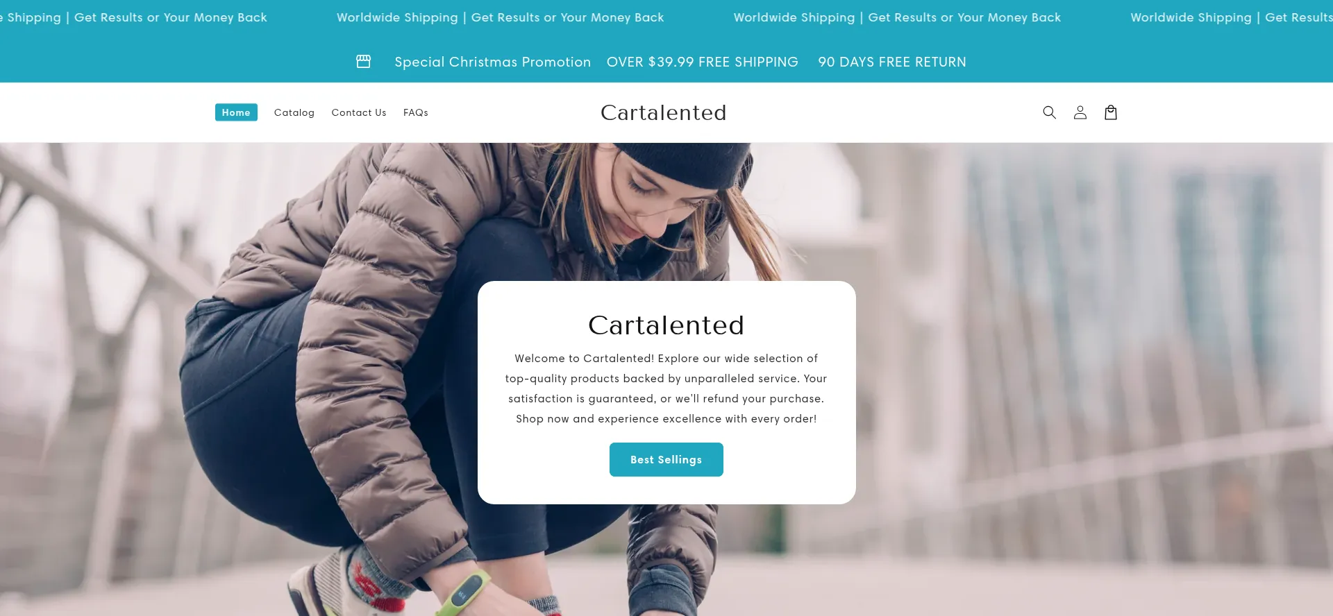Website screenshot of Cartalented.com