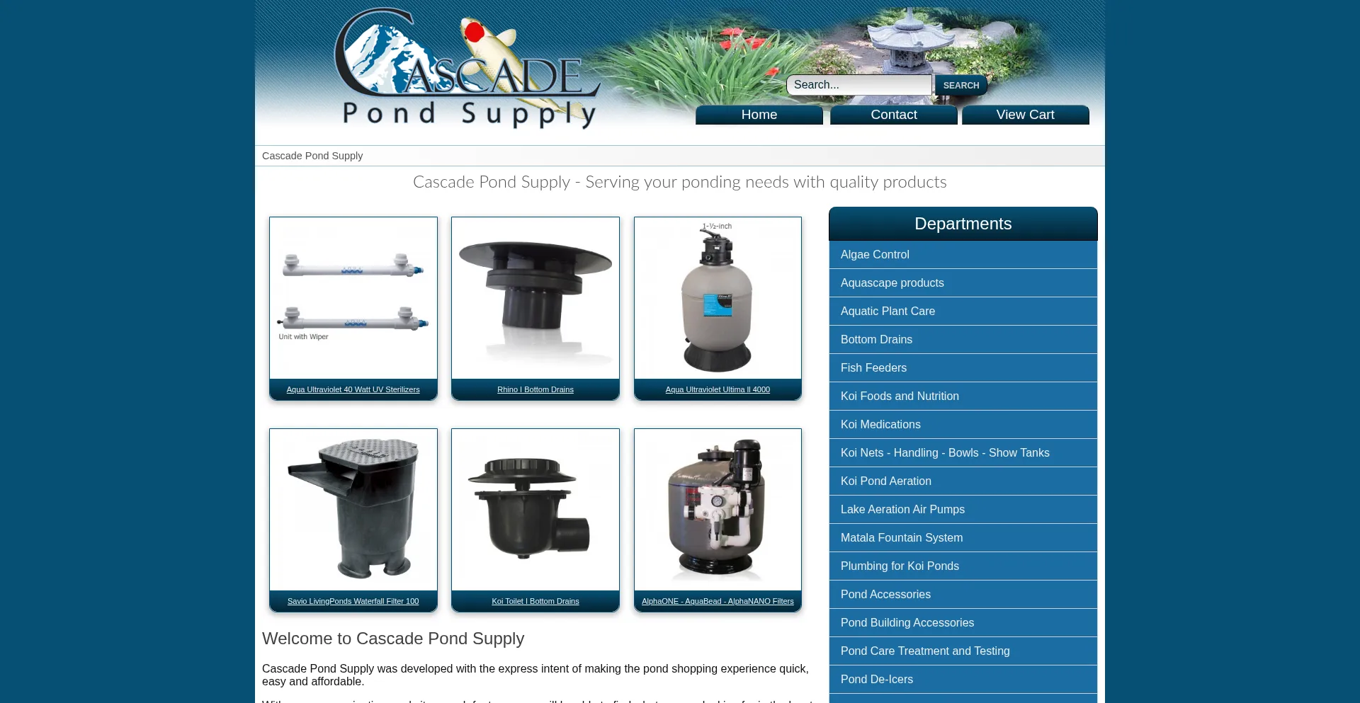 Cascade-pond-supply.com