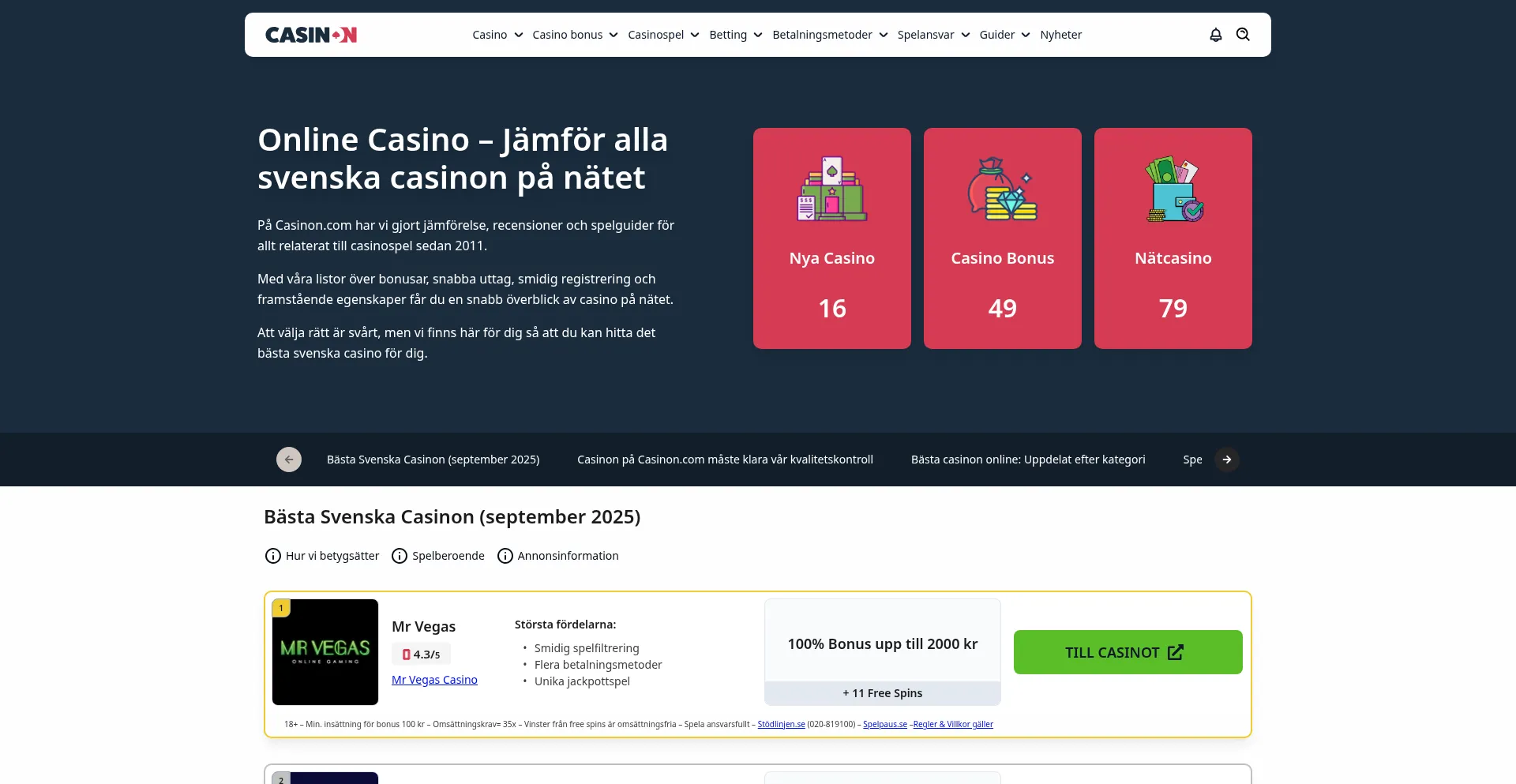 Casinon.com est-il Sûr et Fiable ?