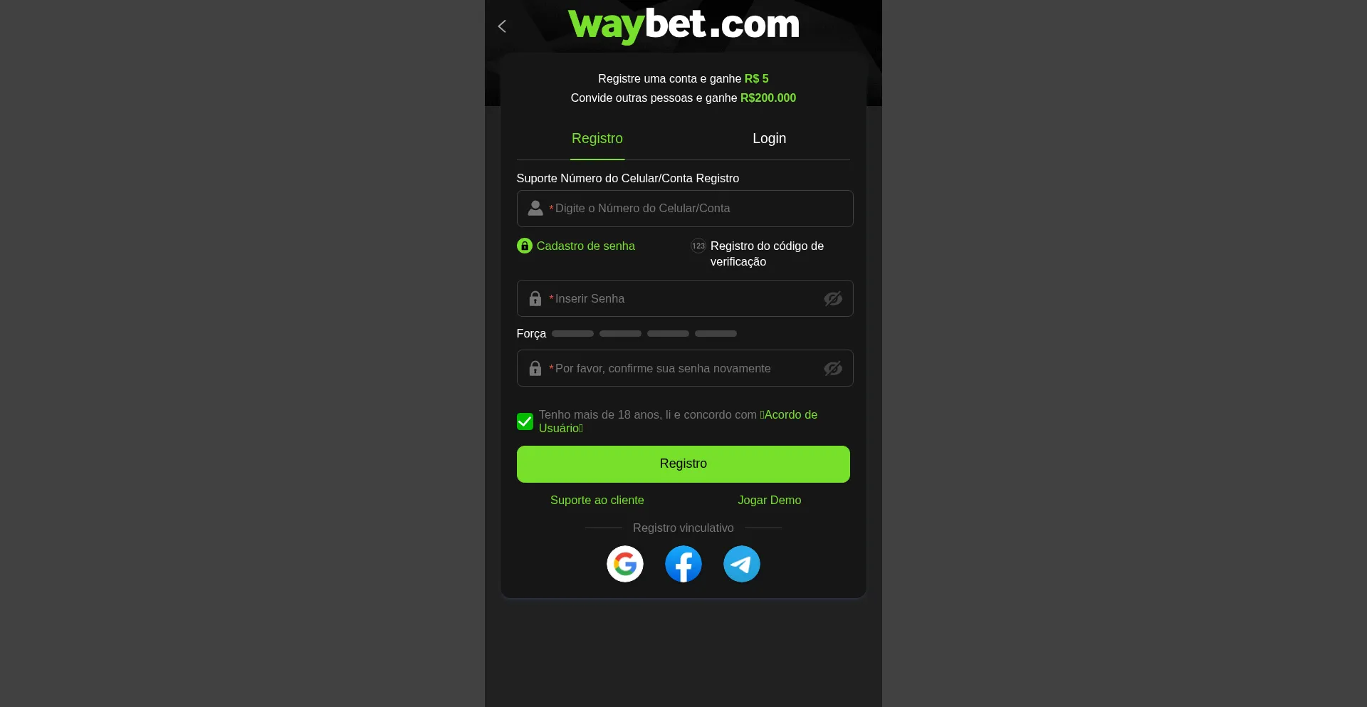 Website screenshot of Cassino222.com