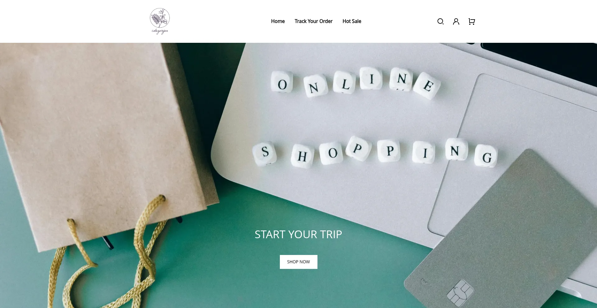 Website screenshot of Categoryon.com