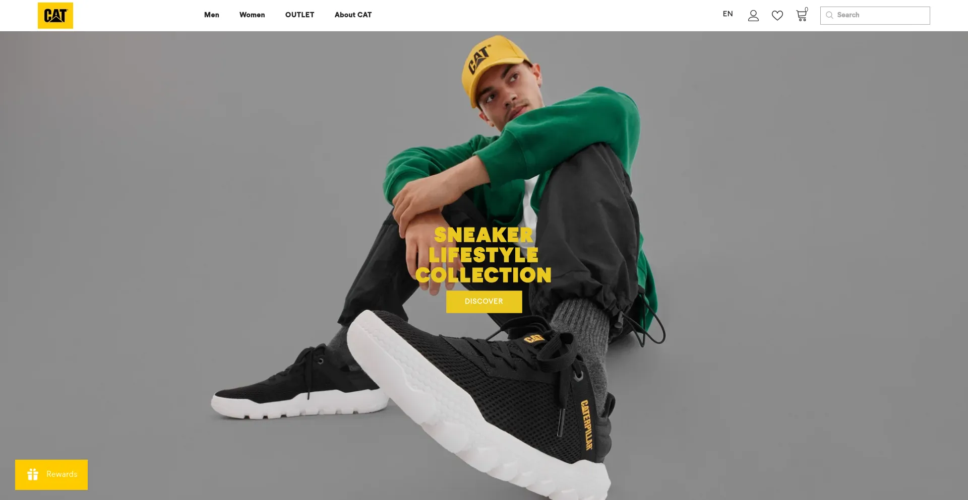 Website screenshot of Catfootwear.be