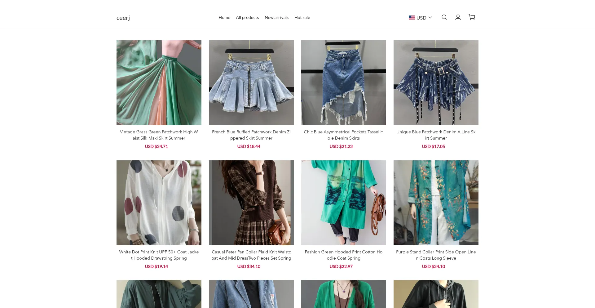 Website screenshot of Ceerj.com