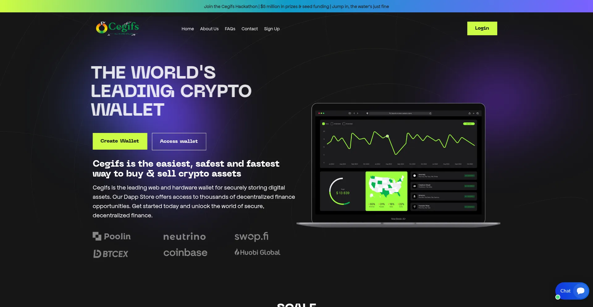 Website screenshot of Cegifs.com