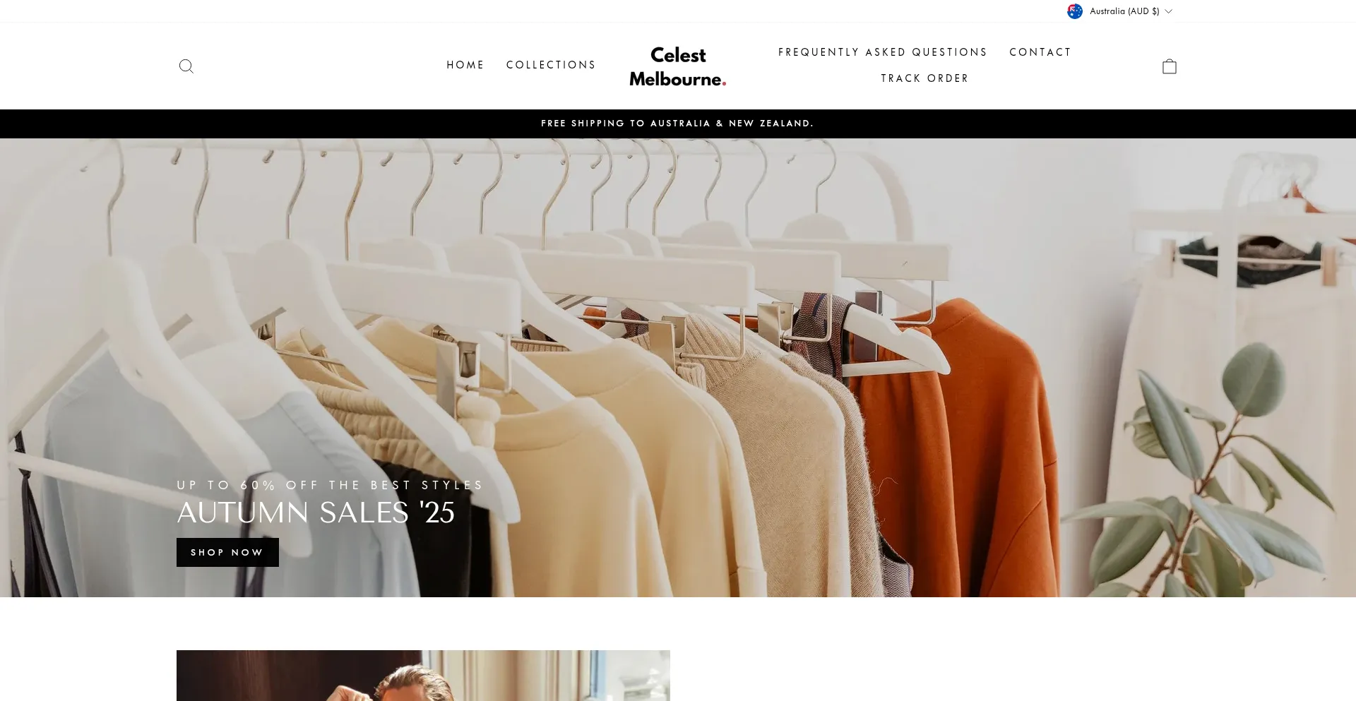 Website screenshot of Celest-melbourne.com