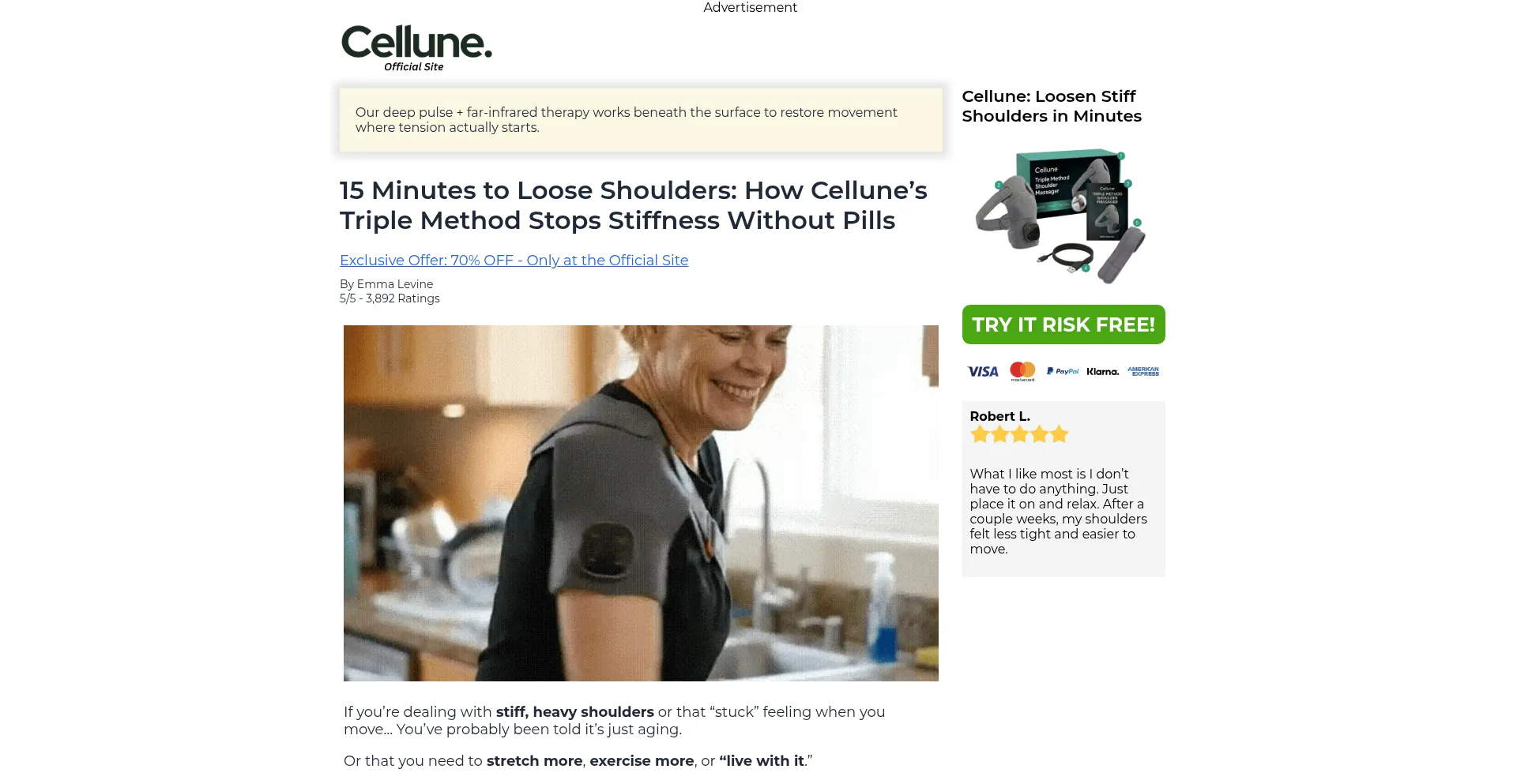 Celluneshouldermassager.com