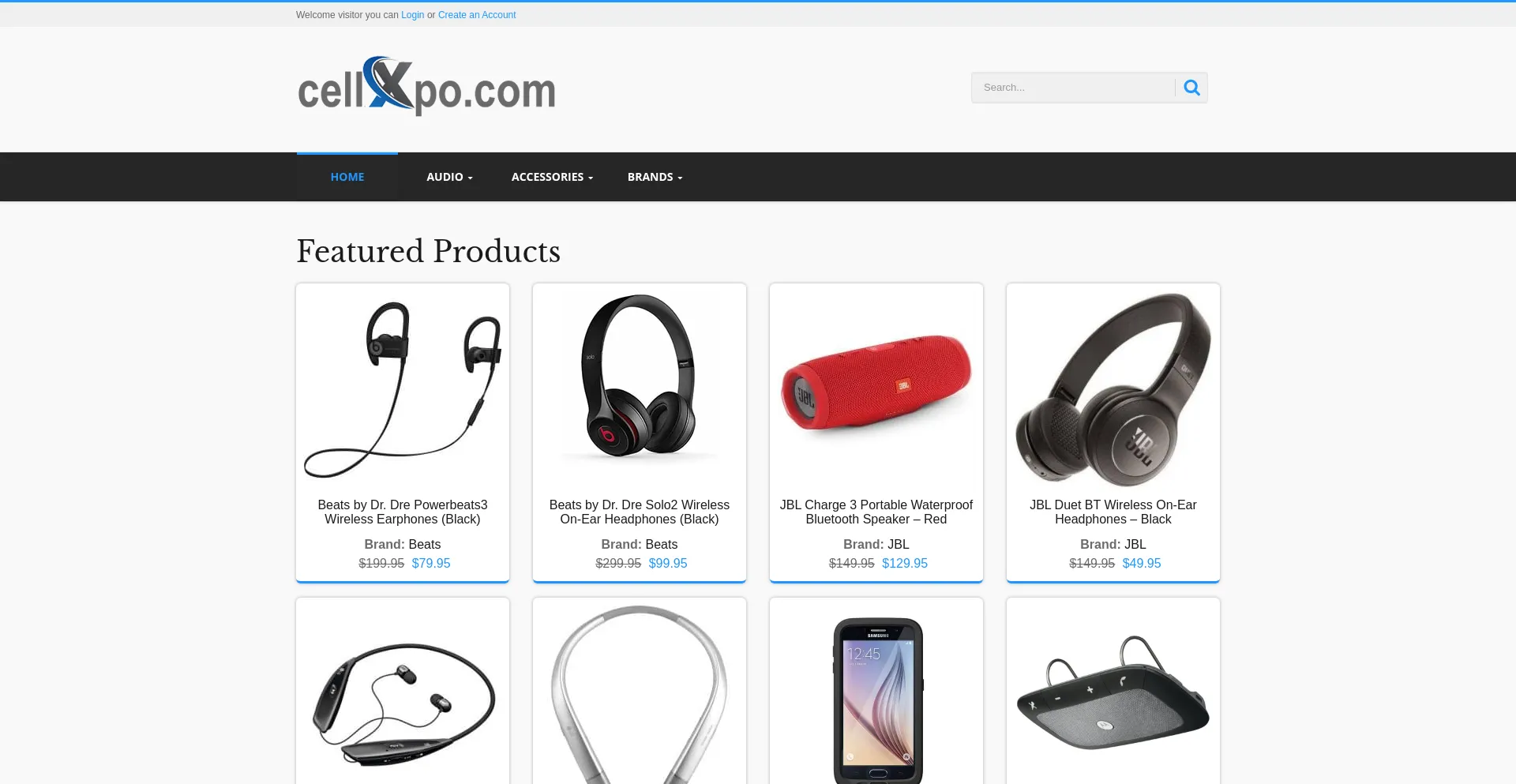 Website screenshot of Cellxpo.com
