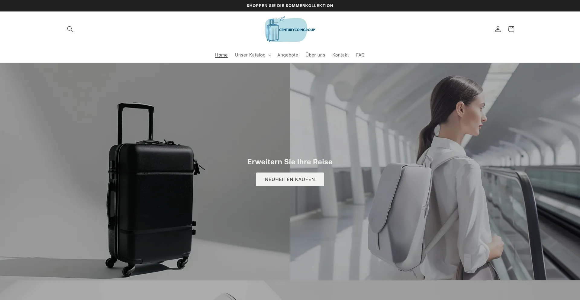Website screenshot of Centurycoingroup.com