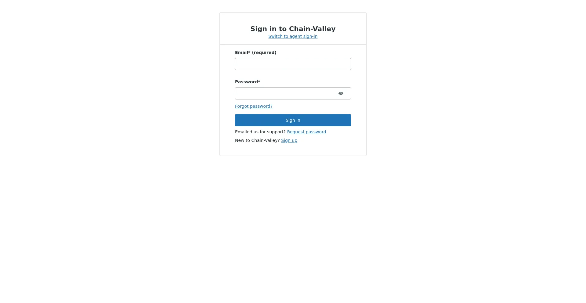 Chainvalley.zendesk.com