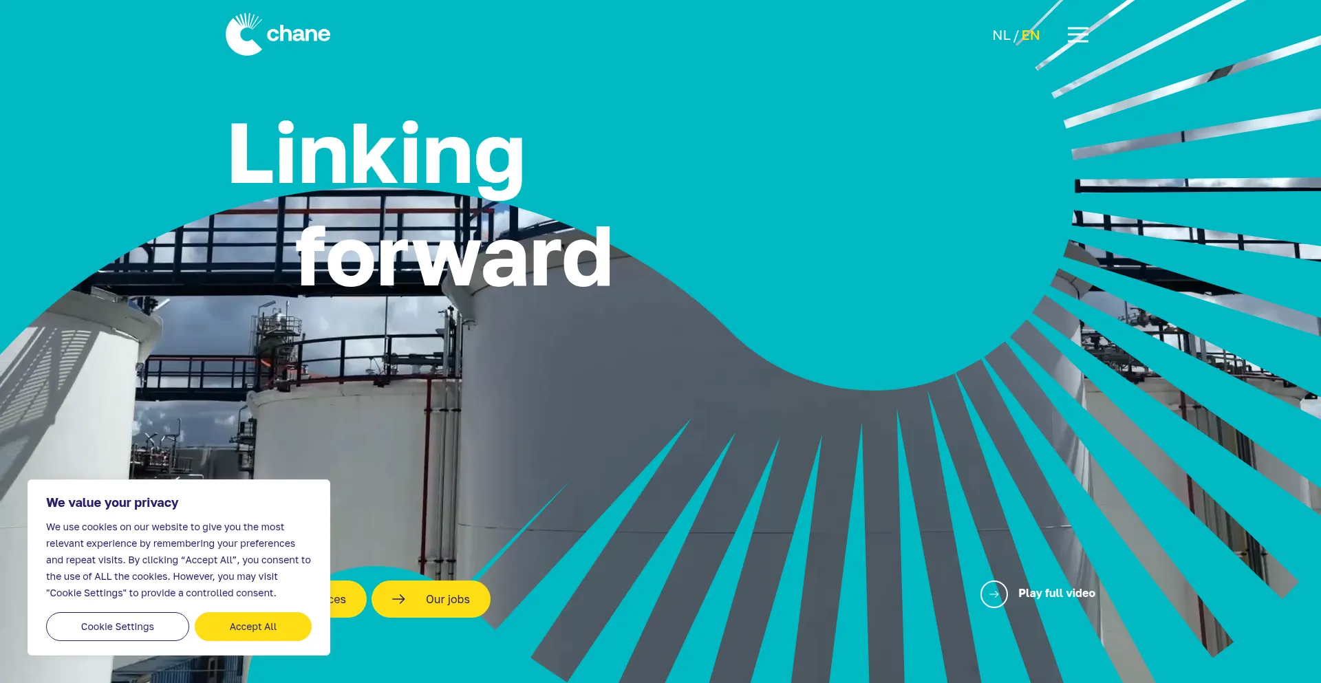 Website screenshot of Chane.eu