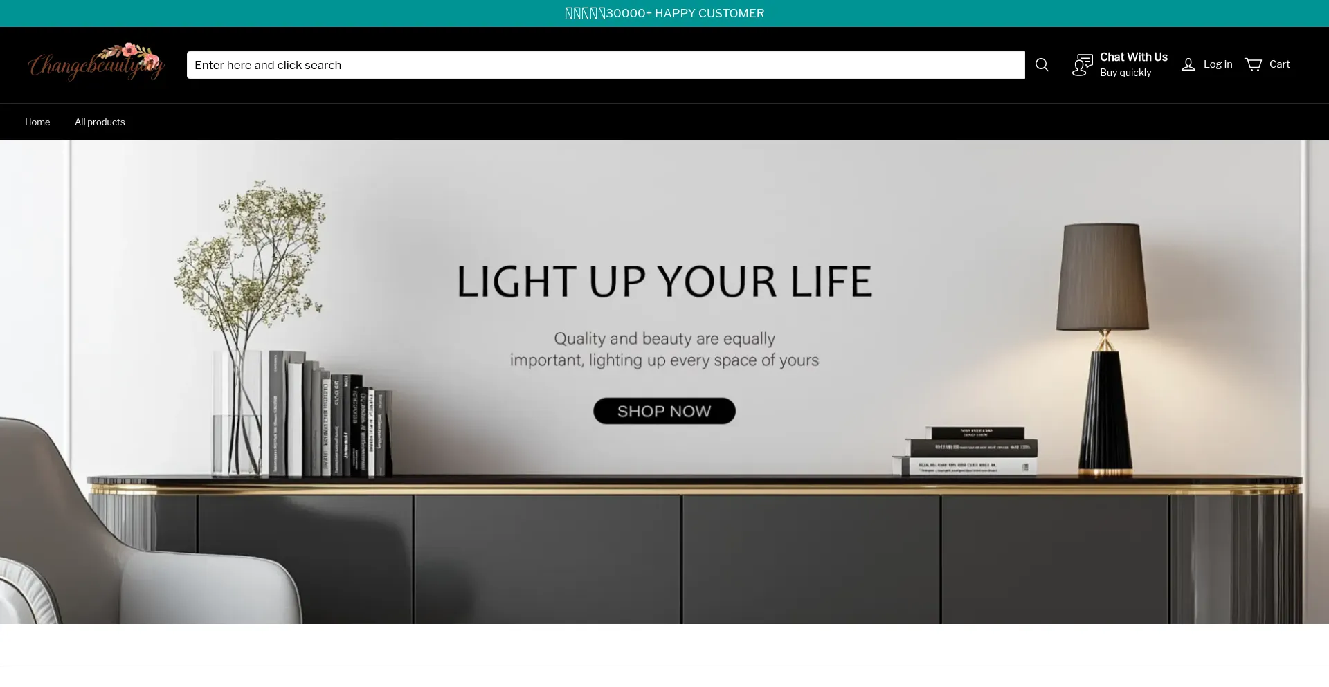 Website screenshot of Changebeautying.com