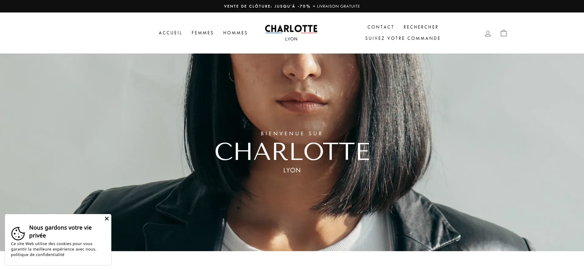 Website screenshot of Charlotte-lyon.fr