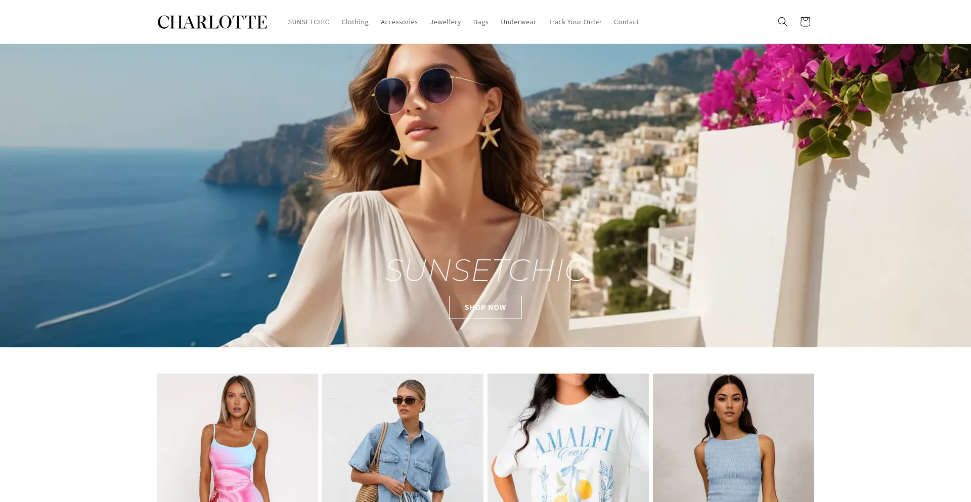 Website screenshot of Charlotteandme.com