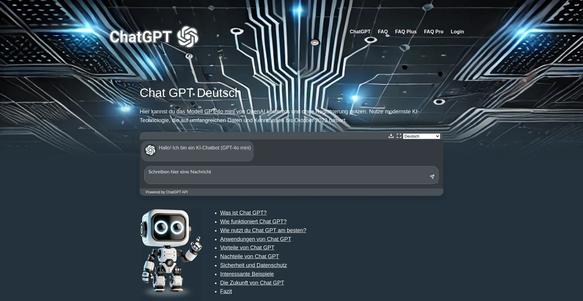 Chat-gpt.de Screenshot
