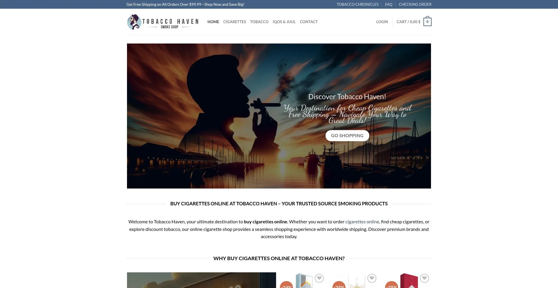 Cheap-cigarettess.com Screenshot