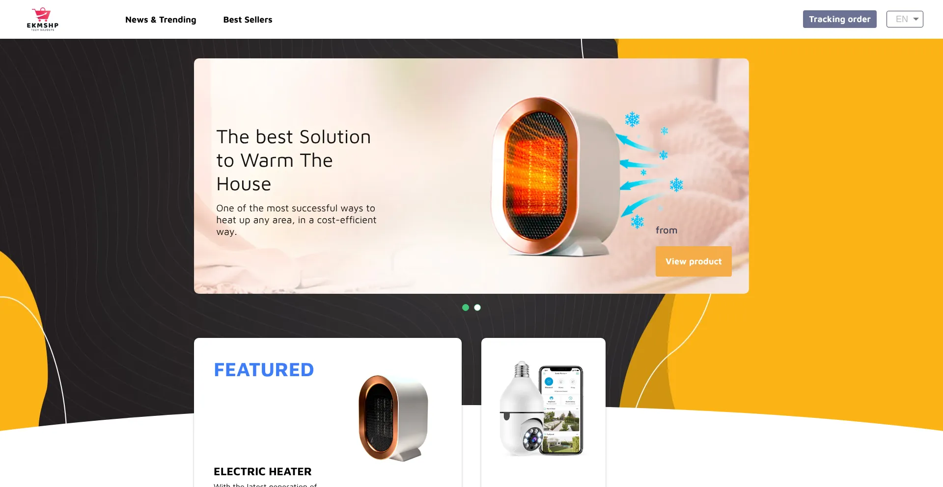 Website screenshot of Checkout.ekmshp.com