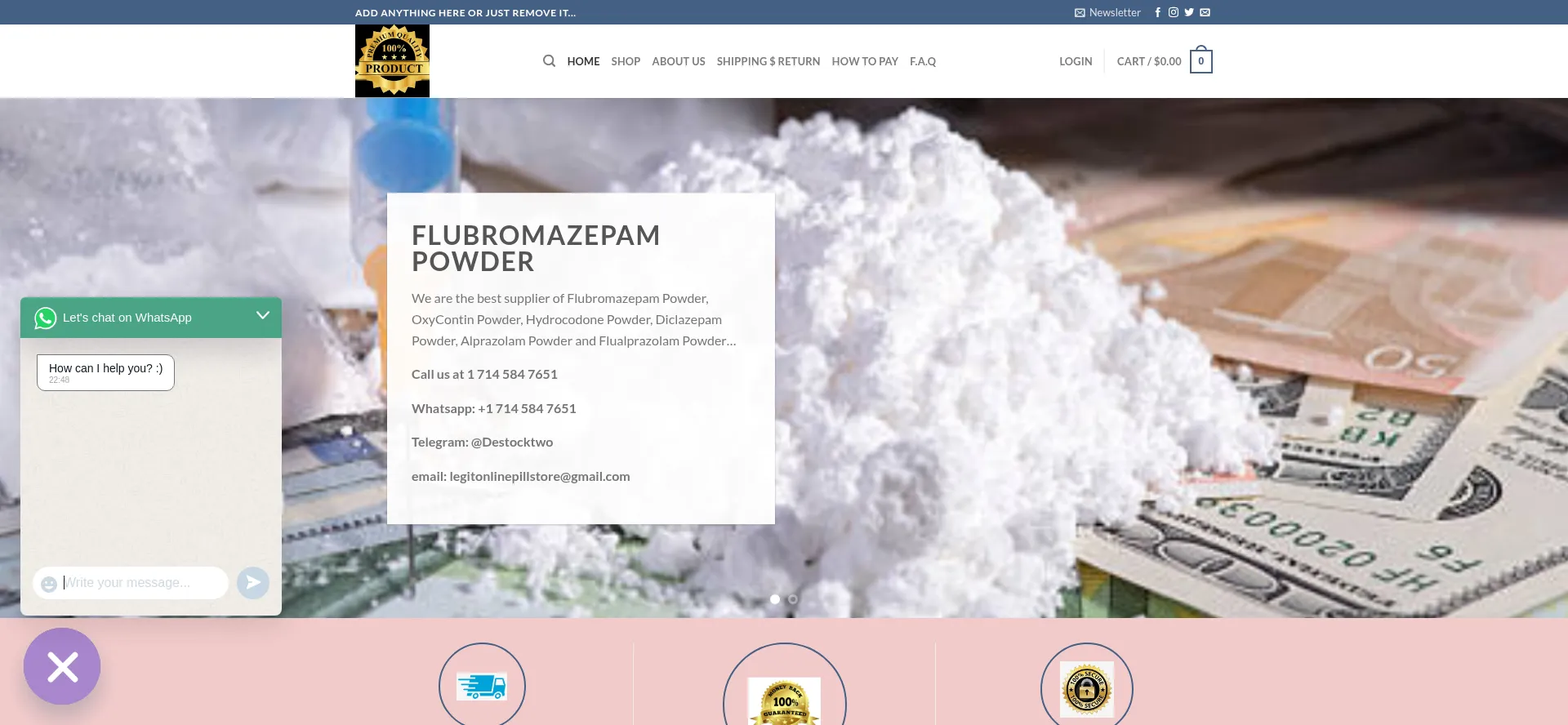 Website screenshot of Chen-chems.com