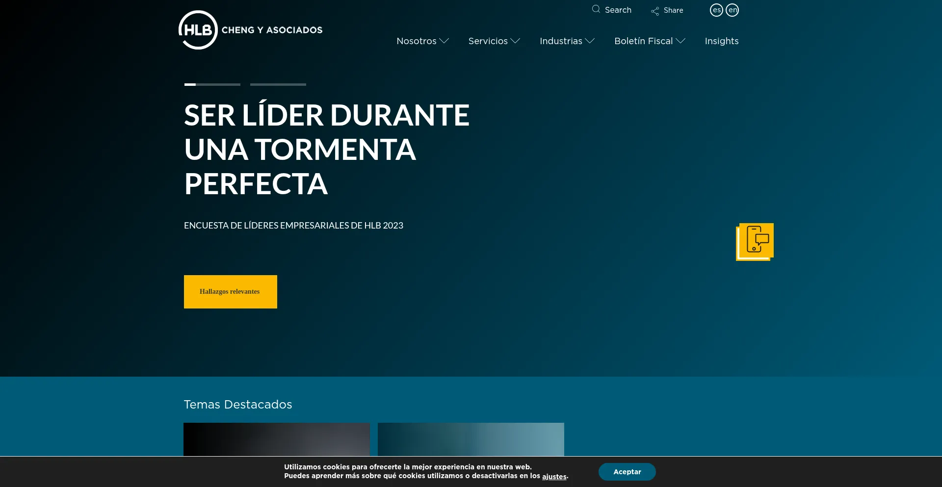 Website screenshot of Chengyasociados.com