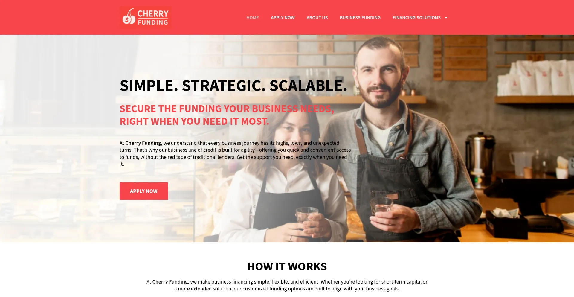 Website screenshot of Cherryfunding.com