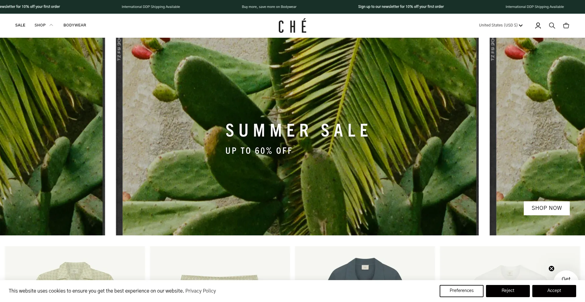 Website screenshot of Chestudios.co.uk
