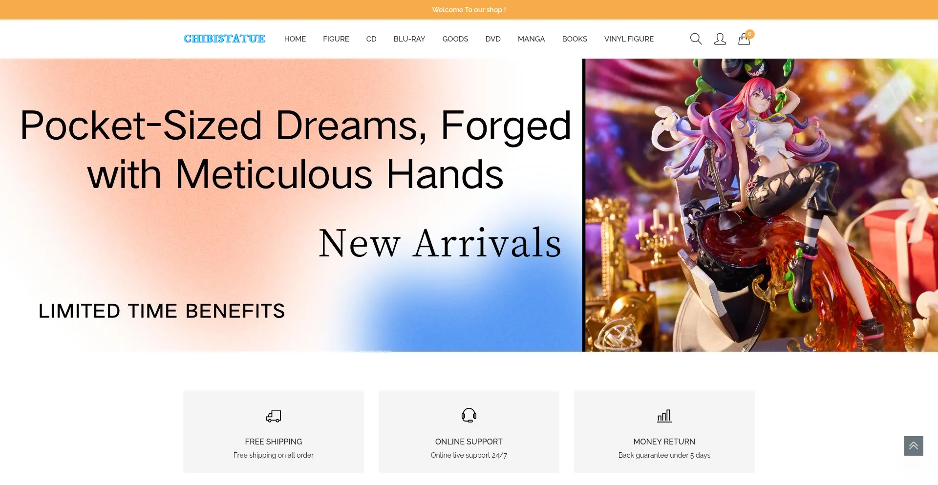 Website screenshot of Chibistatue.com