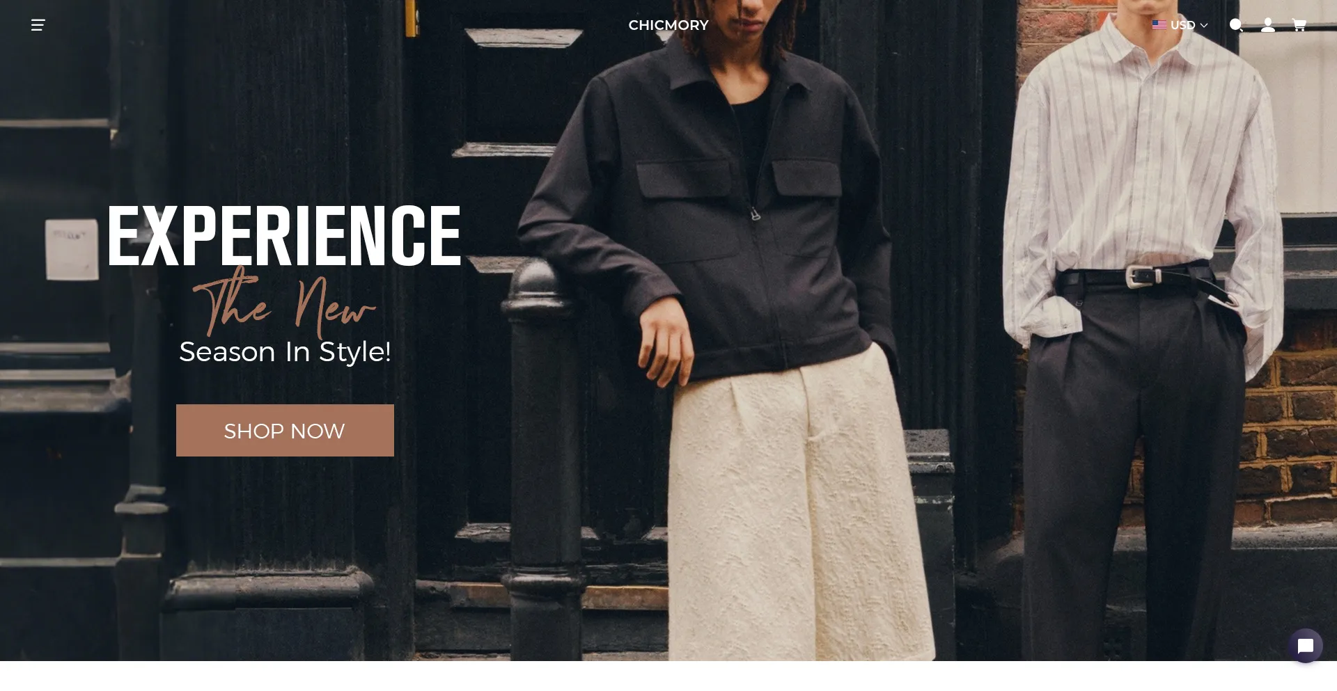 Website screenshot of Chicmory.com
