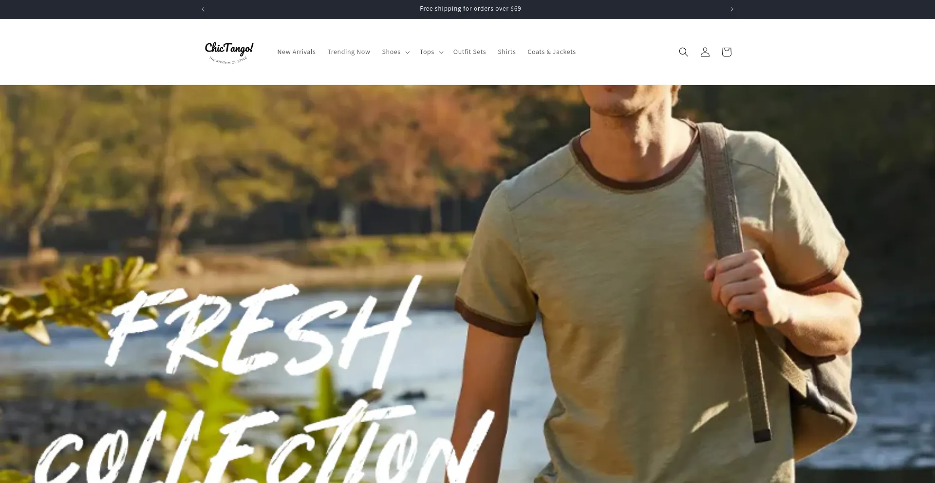 Website screenshot of Chictango.com