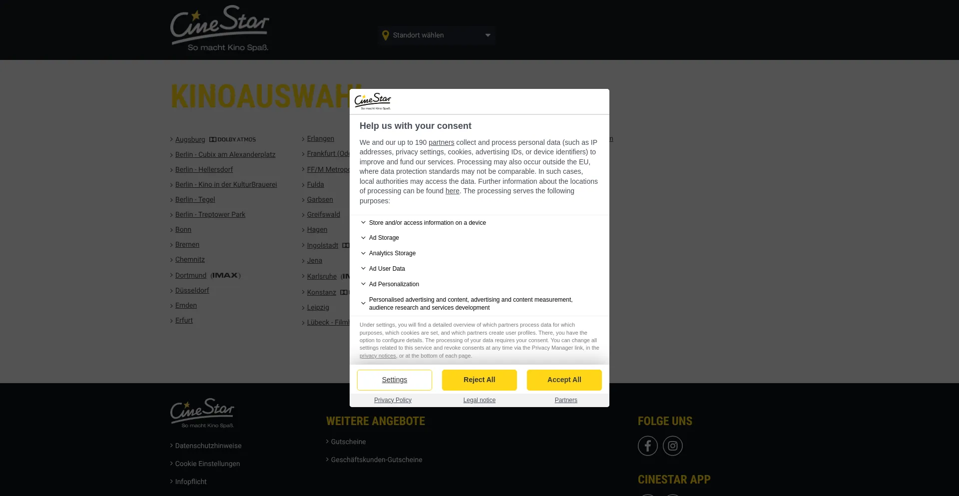 Cinestar.de est-il Sûr et Fiable ?