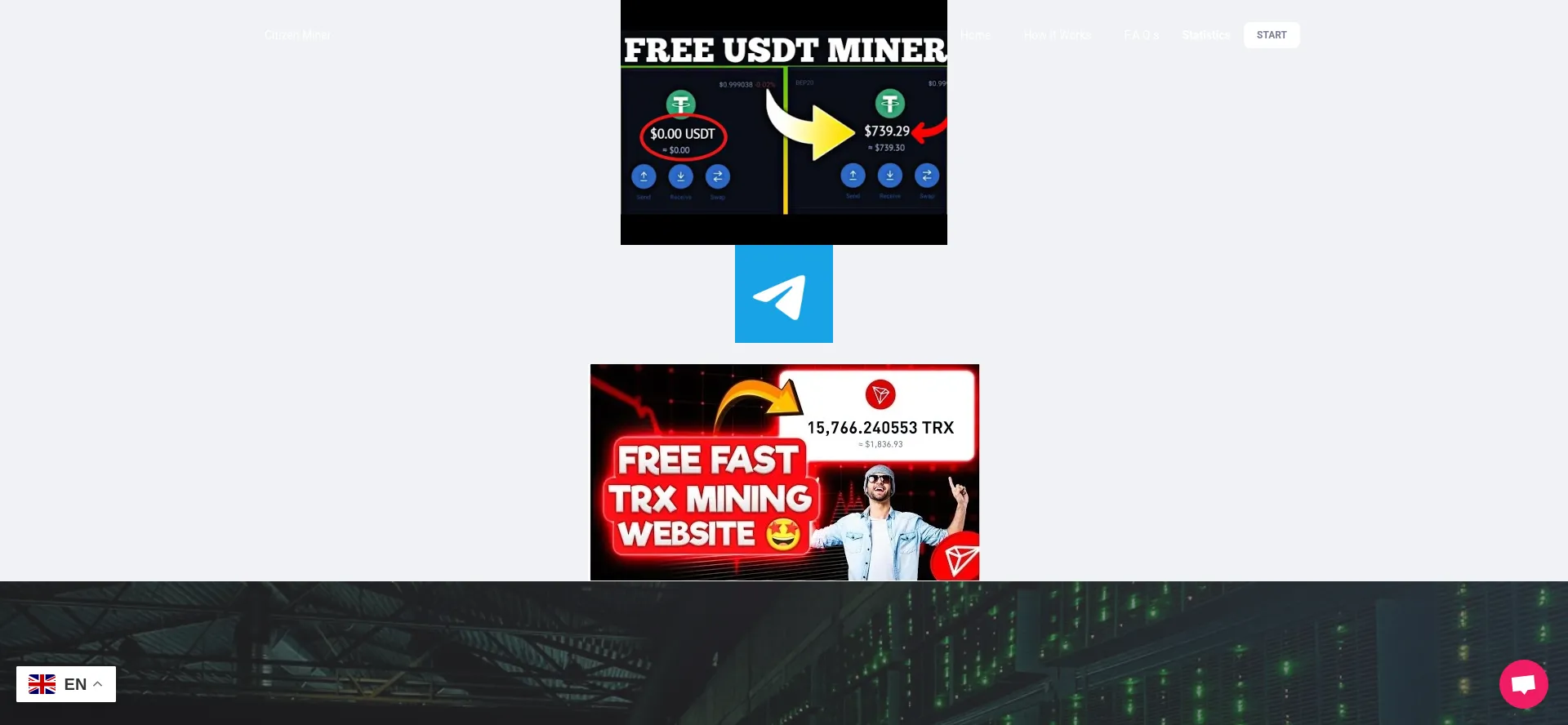 Website screenshot of Citizenminer.com