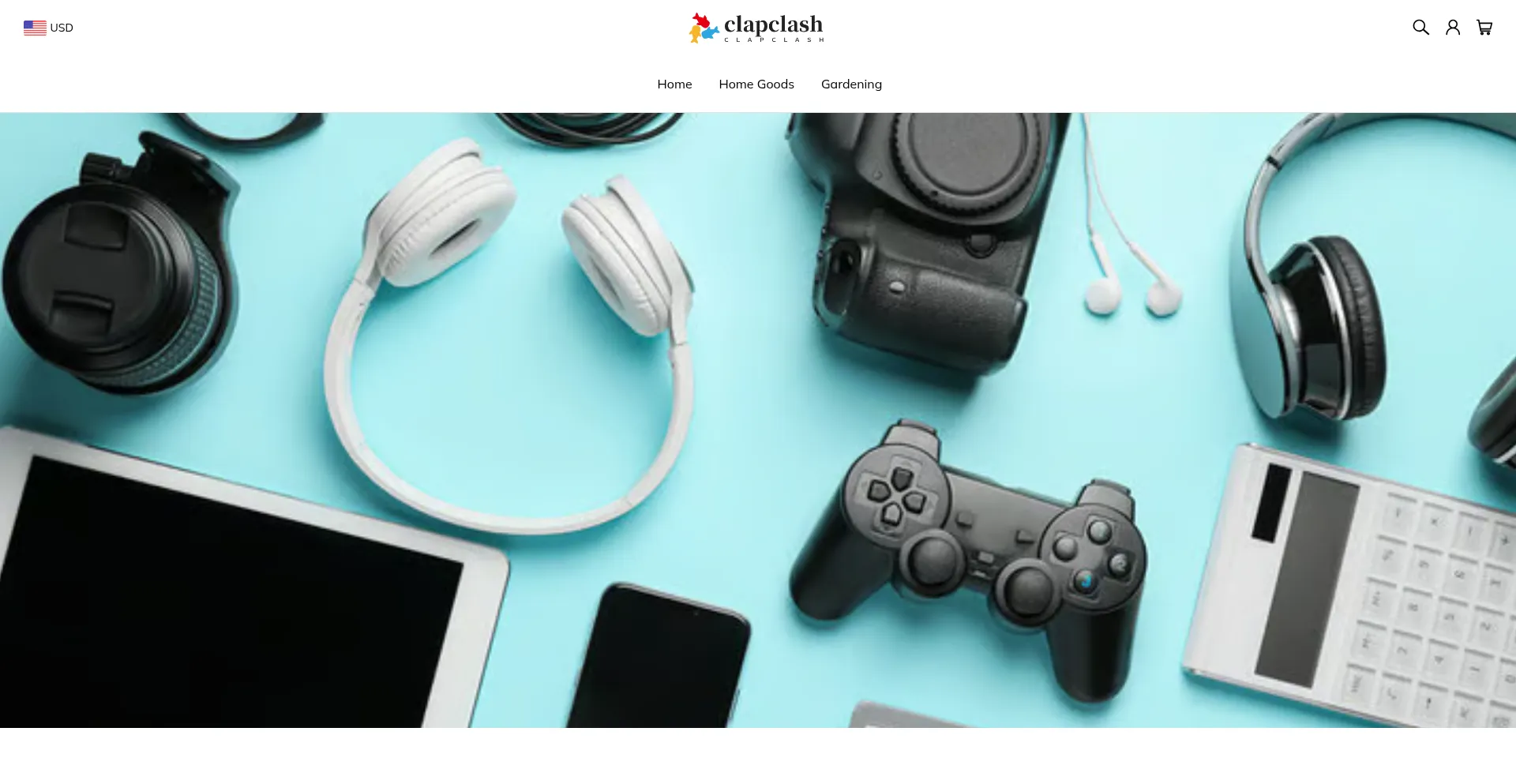 Website screenshot of Clapclash.com